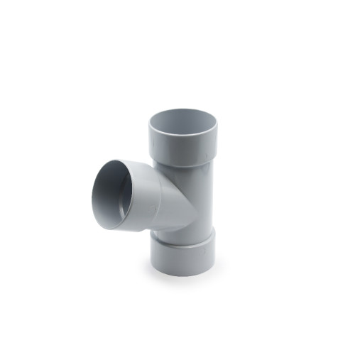 Трійник труби 67° сірий 75мм RainWay