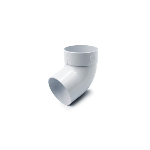 Відвід труби одномуфтовий 67° сірий 75мм RainWay