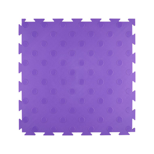 Модульная ПВХ плитка ВсеПласт "Премиум монетка" 387x387x5 мм фиолетовый