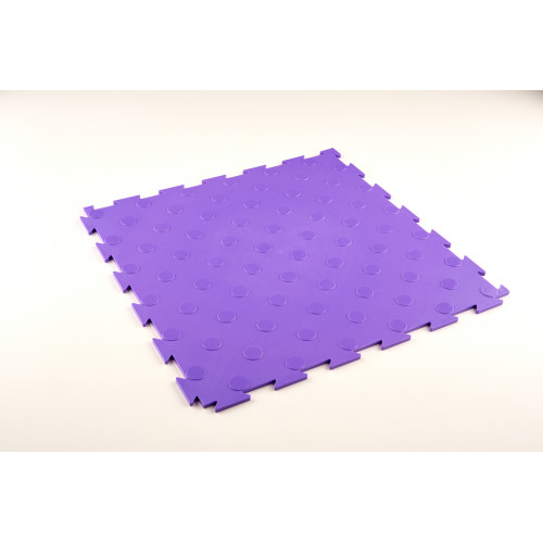 Модульная ПВХ плитка ВсеПласт "Премиум монетка" 387x387x5 мм фиолетовый