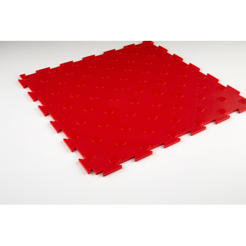 Модульна ПВХ плитка ВсеПласт "Преміум монетка" 387x387x5 мм червоний
