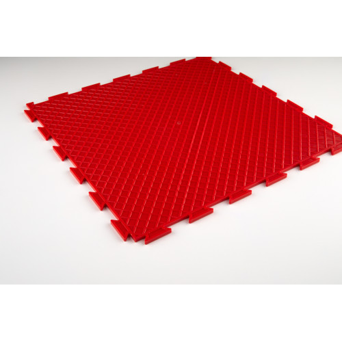 Модульна ПВХ плитка ВсеПласт "Преміум монетка" 387x387x5 мм червоний