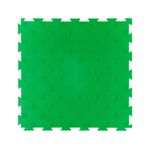 Модульная ПВХ плитка ВсеПласт "Премиум монетка" 387x387x5 мм зеленый