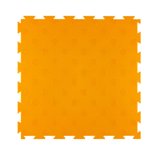 Модульная ПВХ плитка ВсеПласт "Премиум монетка" 387x387x5 мм желтый