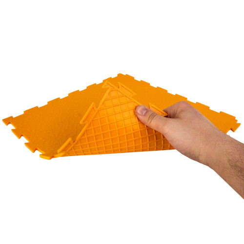 Модульна ПВХ плитка ВсеПласт "Преміум піксель" 387x387x5 мм жовтий