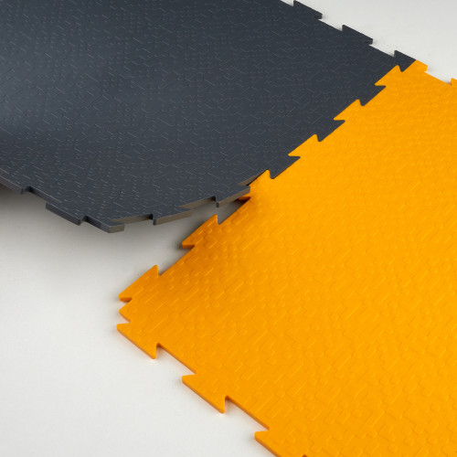 Модульна ПВХ плитка ВсеПласт "Преміум піксель" 387x387x5 мм жовтий