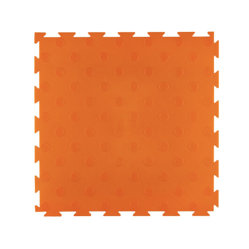 Модульна ПВХ плитка ВсеПласт "Преміум монетка" 387x387x5 мм помаранчевий