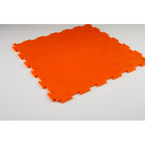 Модульна ПВХ плитка ВсеПласт "Преміум монетка" 387x387x5 мм помаранчевий