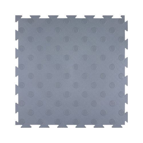Модульна ПВХ плитка ВсеПласт "Преміум монетка" 387x387x5 мм сірий