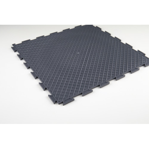 Модульна ПВХ плитка ВсеПласт "Преміум монетка" 387x387x5 мм графітовий