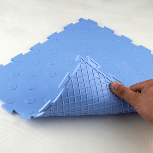 Модульная ПВХ плитка ВсеПласт "Премиум монетка" 387x387x5 мм лавандовый