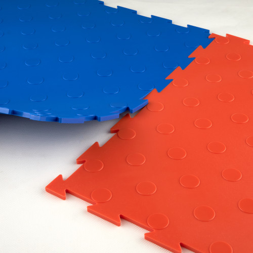 Модульна ПВХ плитка ВсеПласт "Преміум монетка" 387x387x5 мм синій