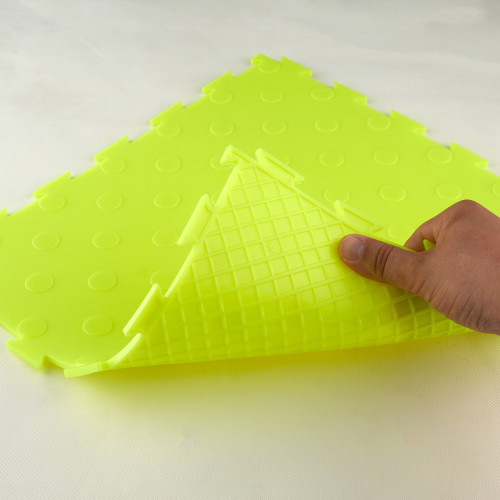 Модульна ПВХ плитка ВсеПласт "Преміум монетка" 387x387x5 мм лимонний