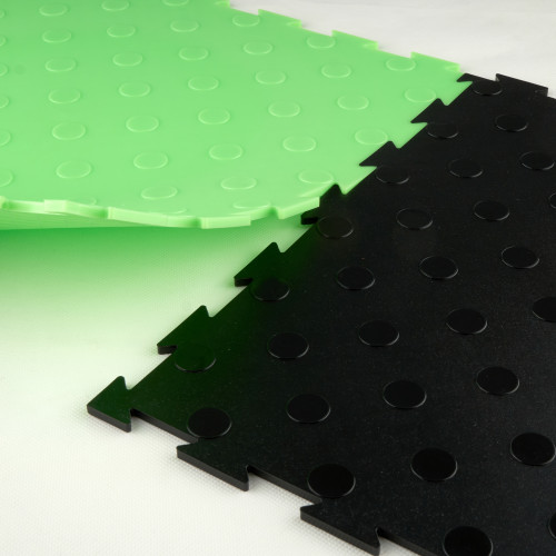 Модульна ПВХ плитка ВсеПласт "Преміум монетка" 387x387x5 мм салатовий