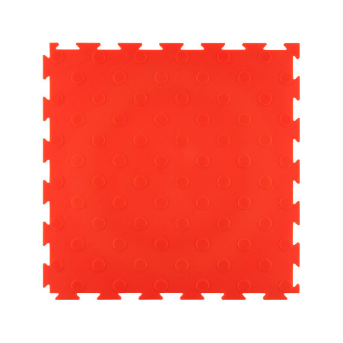 Модульная ПВХ плитка ВсеПласт "Премиум монетка" 387x387x5 мм супер оранжевый