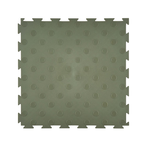 Модульна ПВХ плитка ВсеПласт "Преміум монетка" 387x387x5 мм хакі