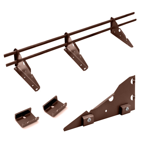 Снегозадержатель трубчатый для фальцевой кровли 3м, коричневый