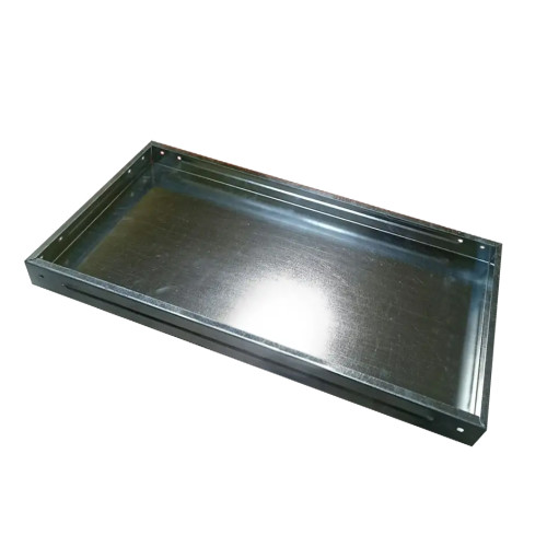 Полиця сталева з кріпленням для стелажу 0.6 мм