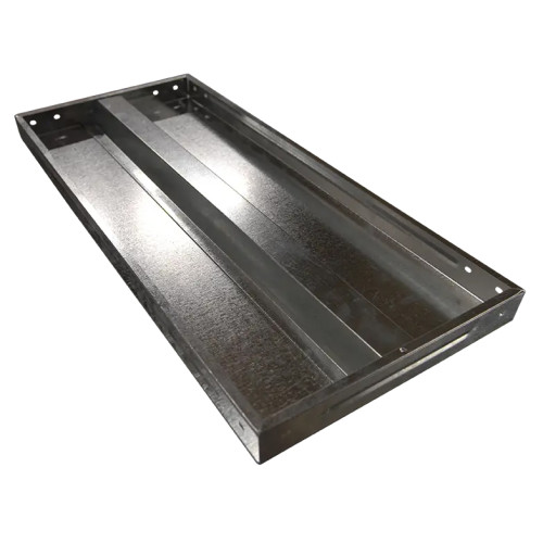 Полиця сталева з кріпленням для стелажу 0.6 мм