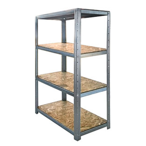 Стелажі оцинковані з 4 ОСБ полицями, H=1500/1800