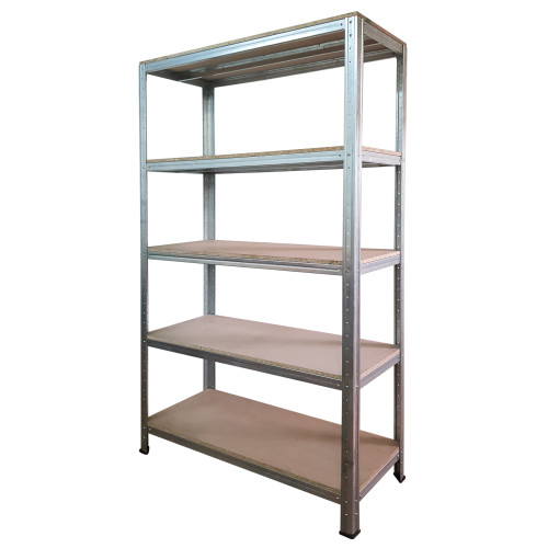 Стеллажи оцинкованные с 5 эко-полками МДФ, H=1800/2000