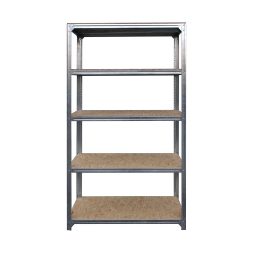 Стеллажи оцинкованные с 5 ОСБ полками, H=2000/2200