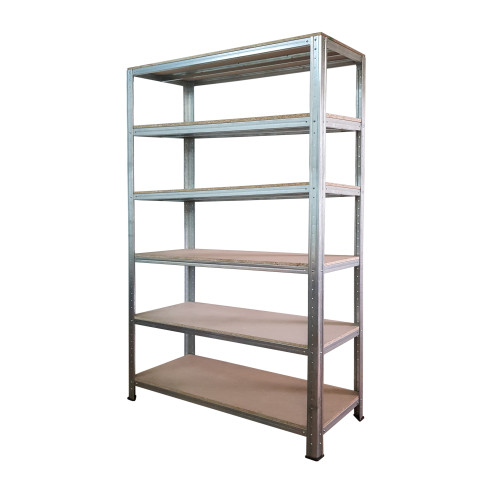 Стеллажи оцинкованные с 6 ДСП полками, H=2500/3000