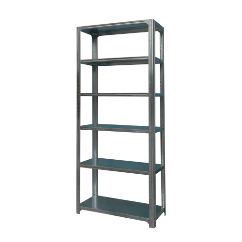Стелажі оцинковані з 6 сталевими полицями, H=2500/3000