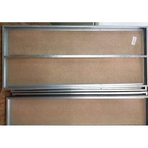 Стелажі оцинковані з 4 ДСП полицями, H=1500/1800