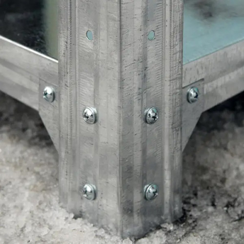 Стелажі оцинковані з 5 сталевими полицями, H=2000/2200