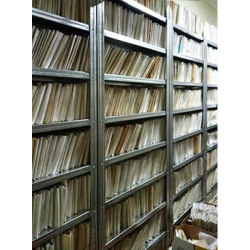 Стелажі оцинковані з 5 сталевими полицями, H=2000/2200